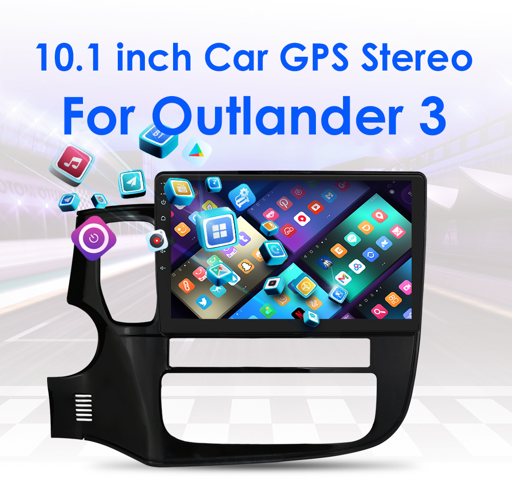 For Mitsubishi Outlander 2012-2020 Car Radio GPS Sat Navi WIFI Android 1+32G  10