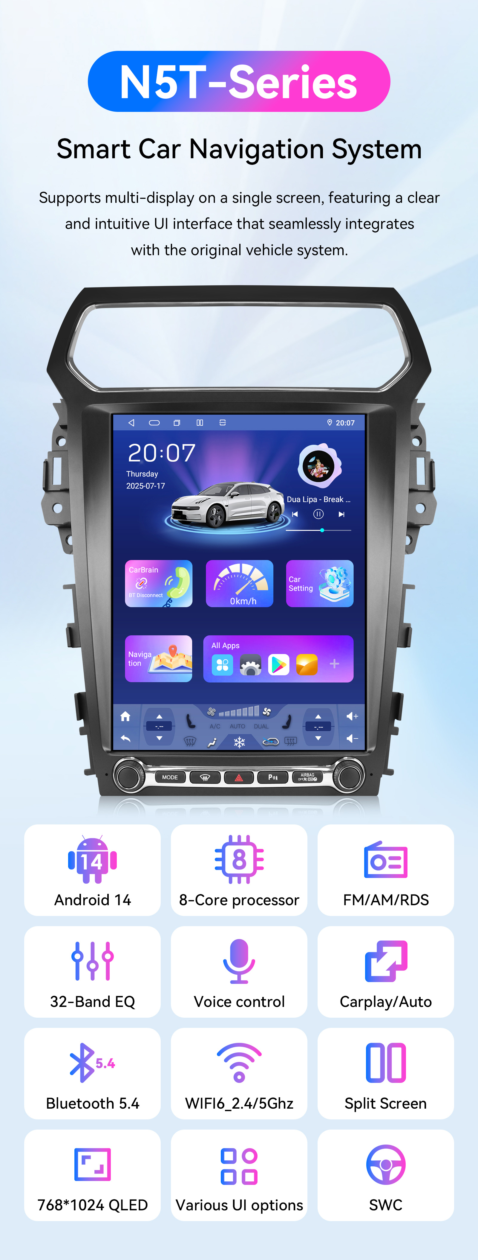 For Ford Explorer 2011-2019 12.1