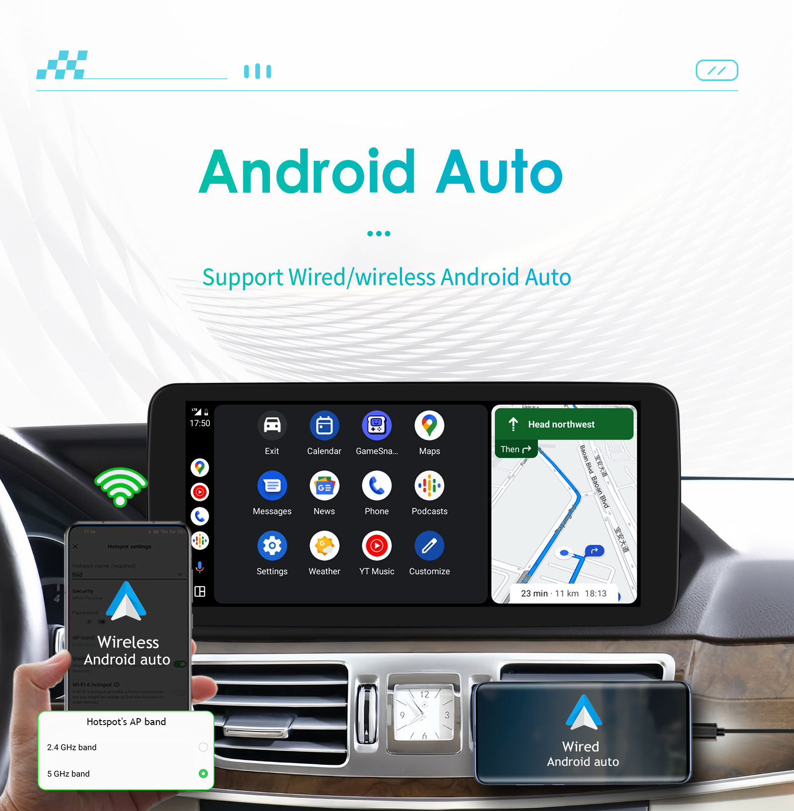 Mercedes E-Class W212 S212 (NTG 5.0) Apple Carplay & Android Auto