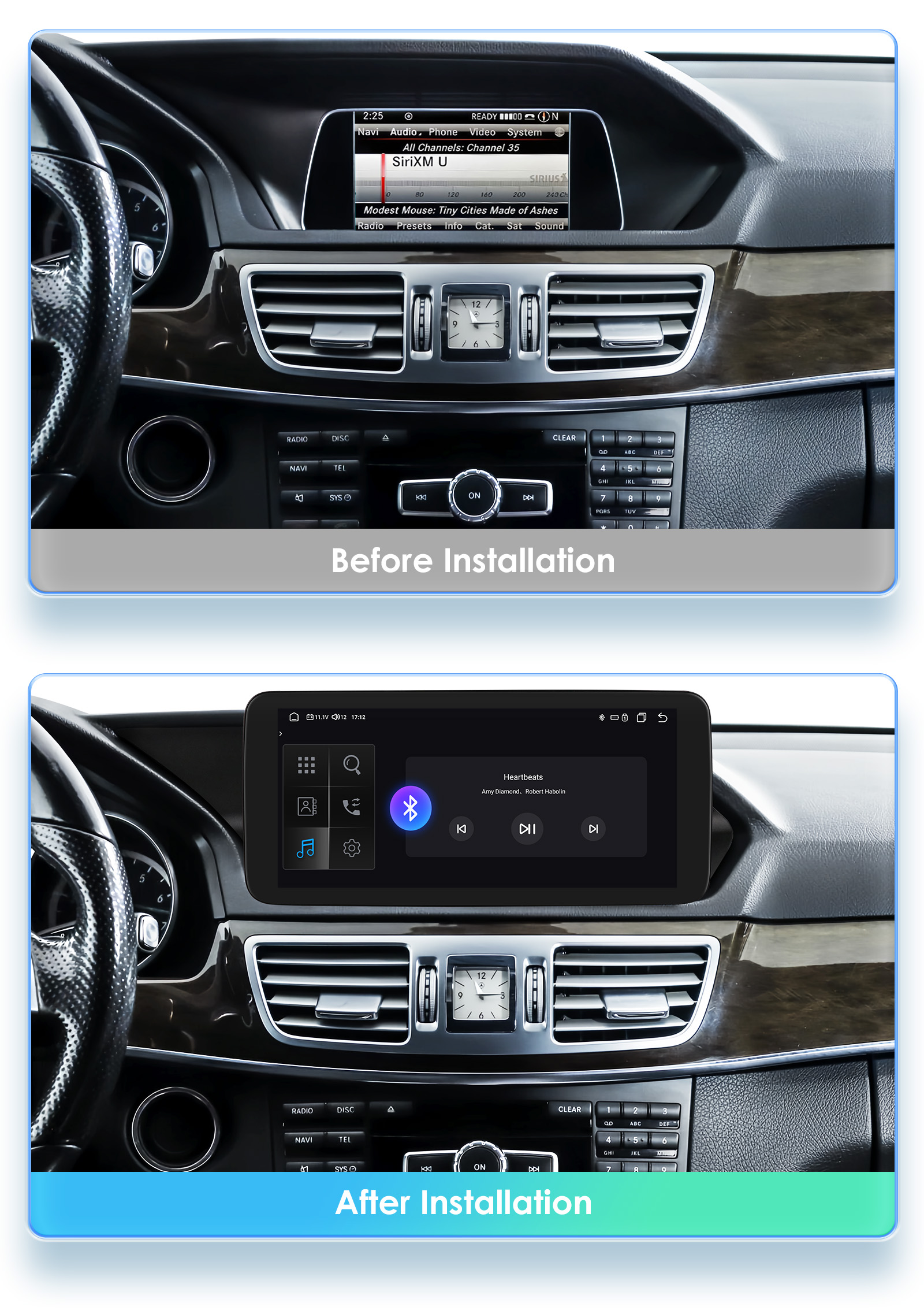 10.25inch Mercedes Benz E W212 NTG 4.5 Android 13 QLED 10.25inch Mercedes Benz E W212 NTG 4.5 Android 13 QLED